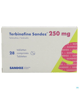 Terbinafine sandoz comp 28 x 250 mg