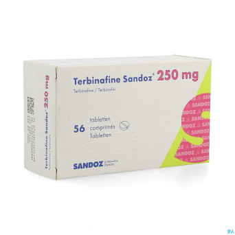 Terbinafine sandoz comp 56 x 250 mg