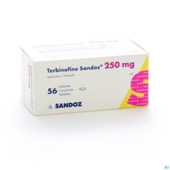 Terbinafine sandoz comp 56 x 250 mg
