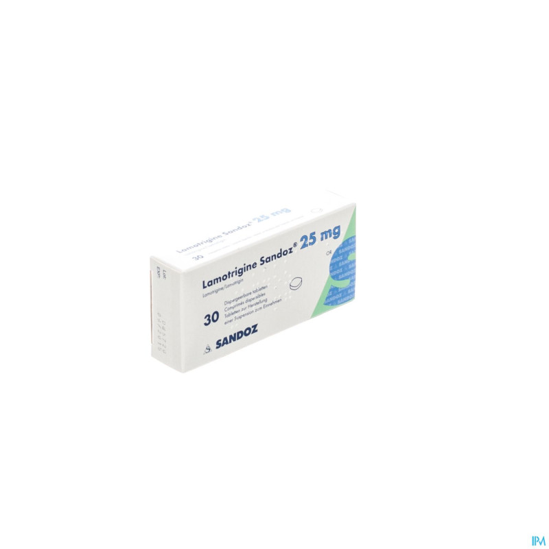 Lamotrigine  25 mg sandoz comp disp 30