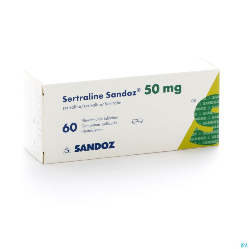 Sertraline sandoz comp  60 x  50 mg