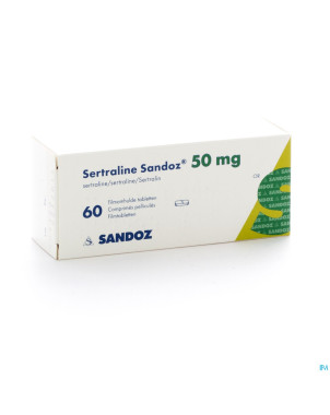 Sertraline sandoz comp  60 x  50 mg
