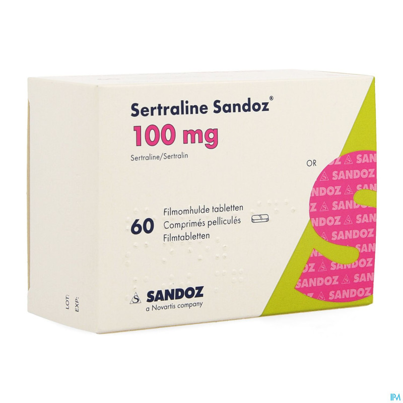 Sertraline sandoz comp  60 x 100 mg