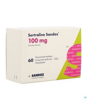 Sertraline sandoz comp  60 x 100 mg
