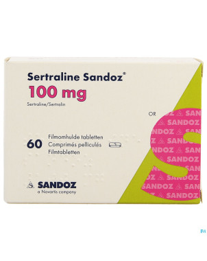 Sertraline sandoz comp  60 x 100 mg