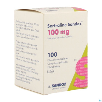 Sertraline sandoz comp 100 x 100 mg
