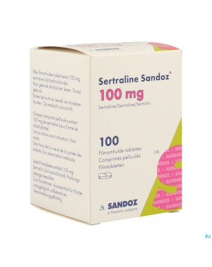Sertraline sandoz comp 100 x 100 mg