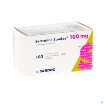 Sertraline sandoz comp 100 x 100 mg