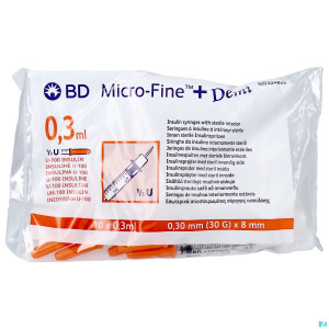 Bd microfine+ ser.ins.demi 0,3ml 30g 8mm100 324826