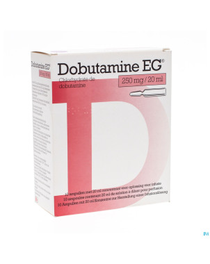 Dobutamine eg 250mg/20ml sol inj fl 1