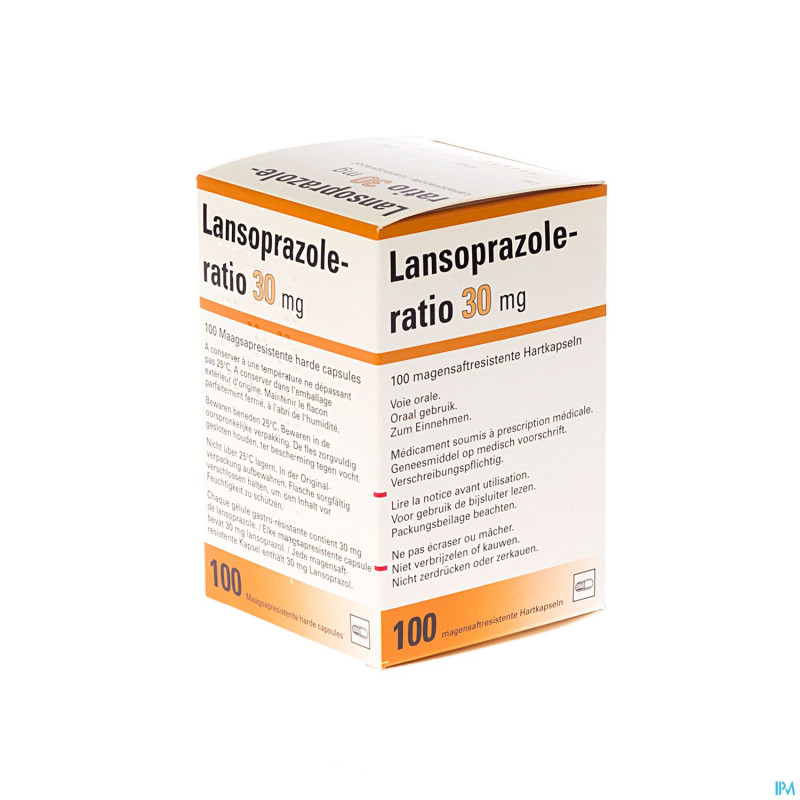 Lansoprazole ratio caps 100 x 30 mg