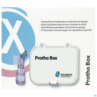 Miradent protho box avec brosse prothese dentaire