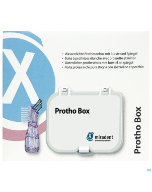 Miradent protho box avec brosse prothese dentaire