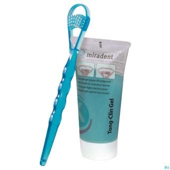 Miradent tong-clin set (gel+gratte-langue)