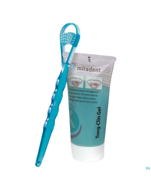 Miradent tong-clin set (gel+gratte-langue)