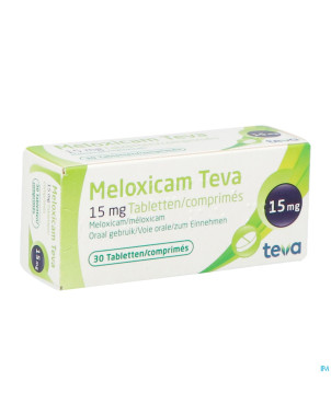 Meloxicam teva 15 mg tabl 30 x 15 mg