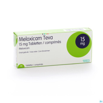 Meloxicam teva 15 mg tabl 30 x 15 mg