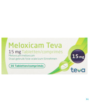 Meloxicam teva 15 mg tabl 30 x 15 mg