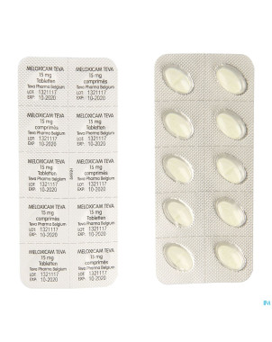 Meloxicam teva 15 mg tabl 30 x 15 mg
