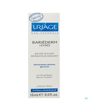 Uriage bariederm levres baume tube 15ml