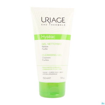 Uriage hyseac gel nettoyant doux tube 150ml