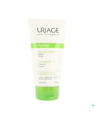 Uriage hyseac gel nettoyant doux tube 150ml