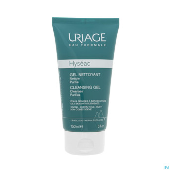 Uriage hyseac gel nettoyant doux tube 150ml