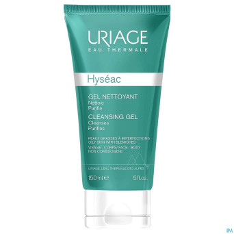 Uriage hyseac gel nettoyant doux tube 150ml