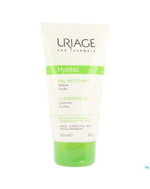 Uriage hyseac gel nettoyant doux tube 150ml