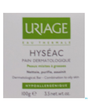 Uriage hyseac pain dermato doux 100g