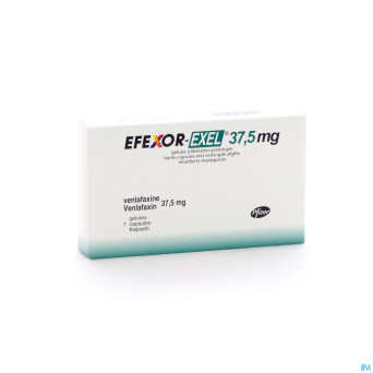 Efexor exel 37,5mg caps liberation prolonge 7