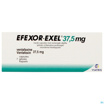 Efexor exel 37,5mg caps liberation prolonge 7