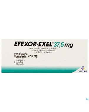Efexor exel 37,5mg caps liberation prolonge 7
