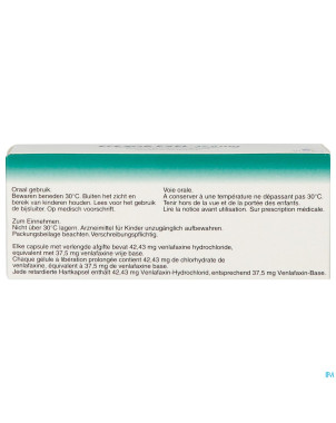Efexor exel 37,5mg caps liberation prolonge 7