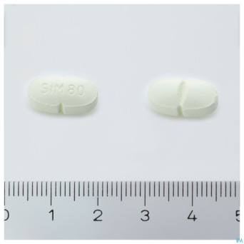 Simvastatin sandoz 80mg comp 100 alu/pvc