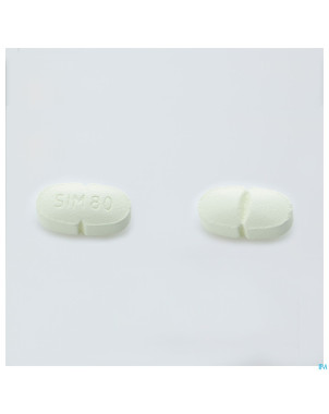 Simvastatin sandoz 80mg comp 100 alu/pvc
