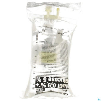 Bx nacl 0,9 % w/v + glucose 5 % w/v viaflo 1000 ml