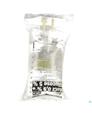 Bx nacl 0,9 % w/v + glucose 5 % w/v viaflo 1000 ml