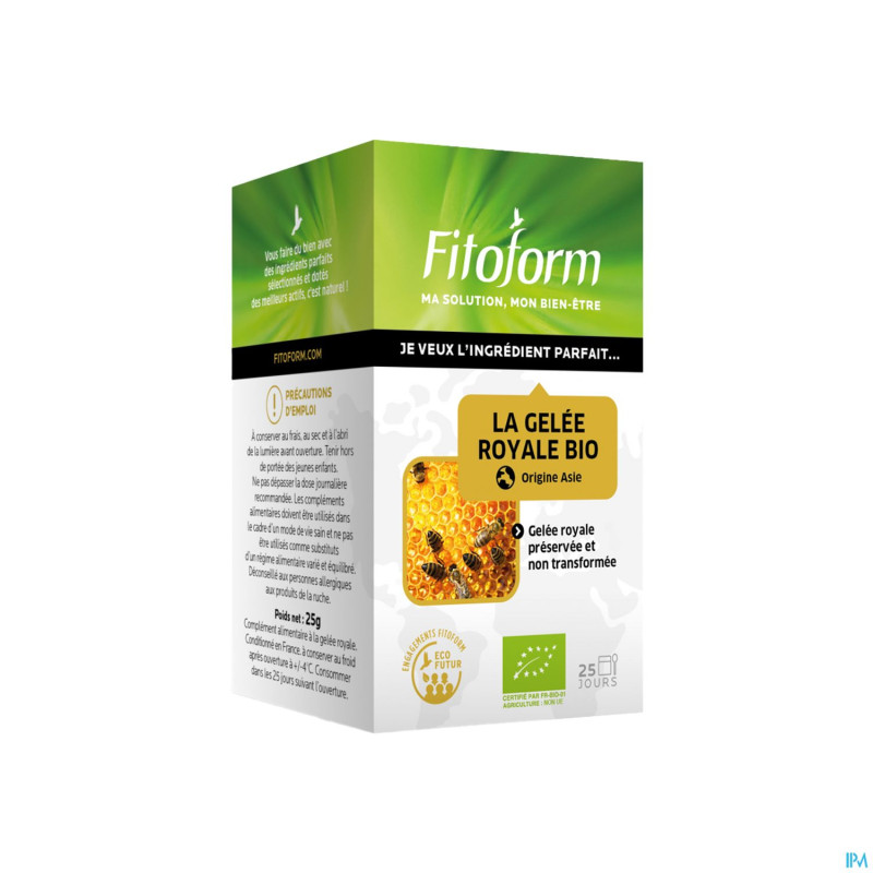Gelee royale bio    pot 25g fitoform