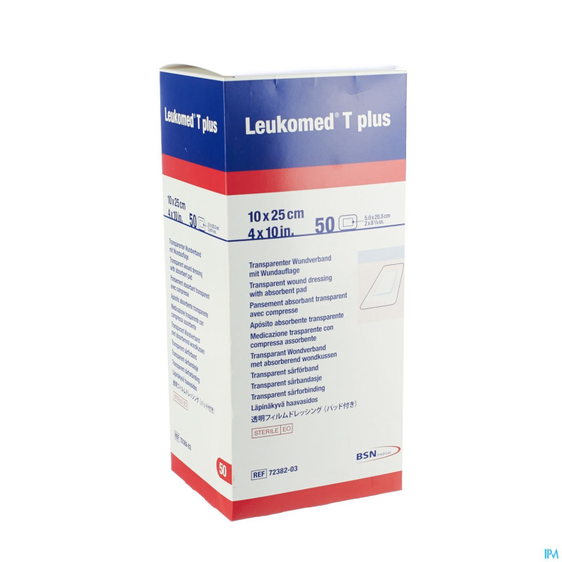 Leukomed t plus pans steril 10,0cmx25cm 50 7238203