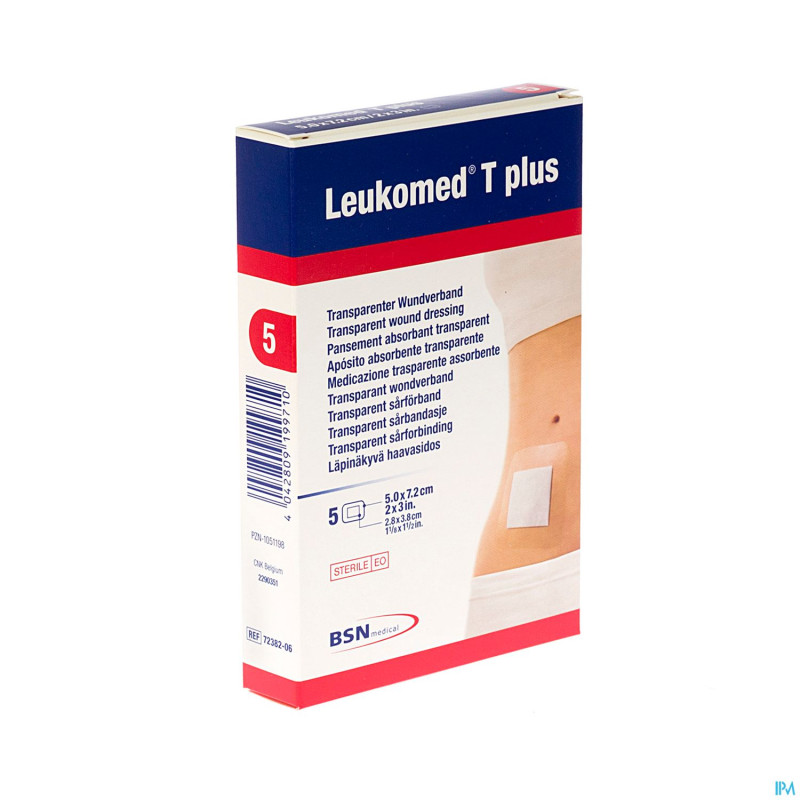 Leukomed t plus pans steril  7,2cmx 5cm  5 7238206
