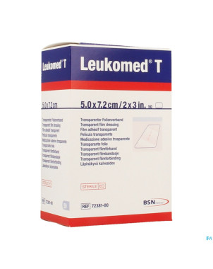 Leukomed t pansement steril  7,2cmx 5cm 50 7238100