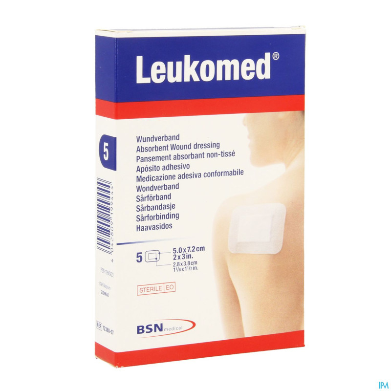 Leukomed pansement steril    7,2cmx 5cm  5 7238007
