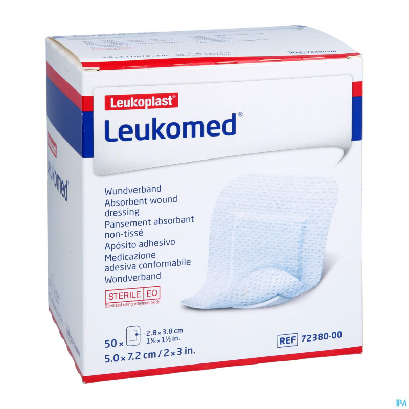Leukomed pansement steril    7,2cmx 5cm 50 7238000