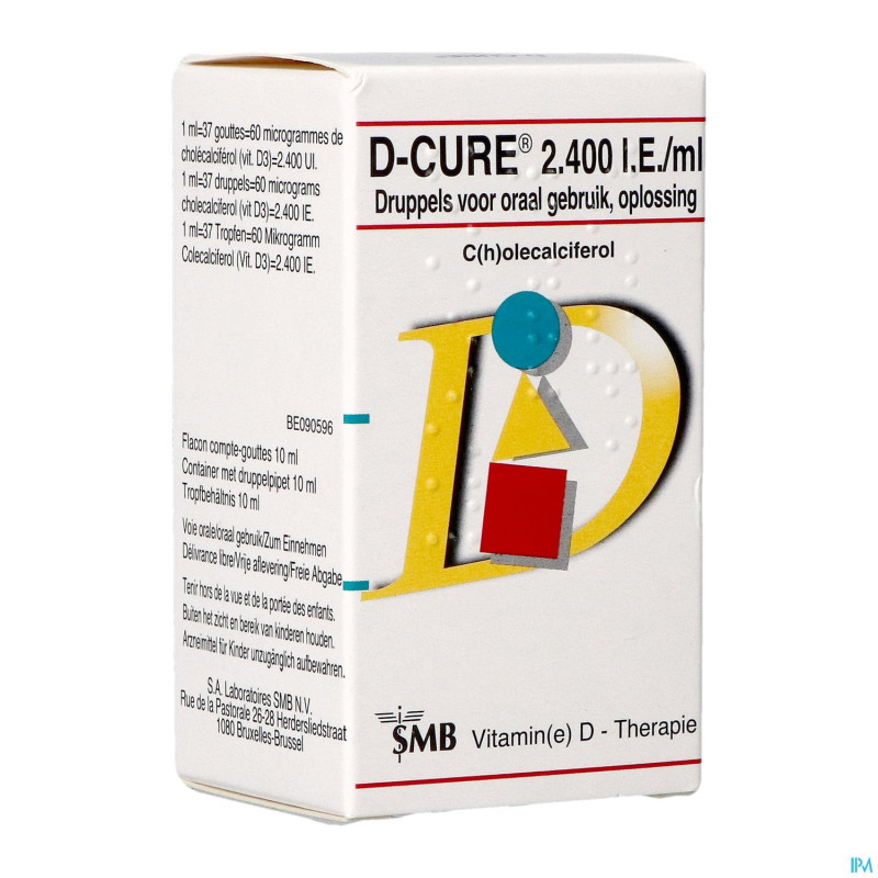 D-cure 2400ui/ml sol buvable fl 10ml