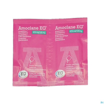 Amoclane eg 875mg/125mg susp.buvable sach 20
