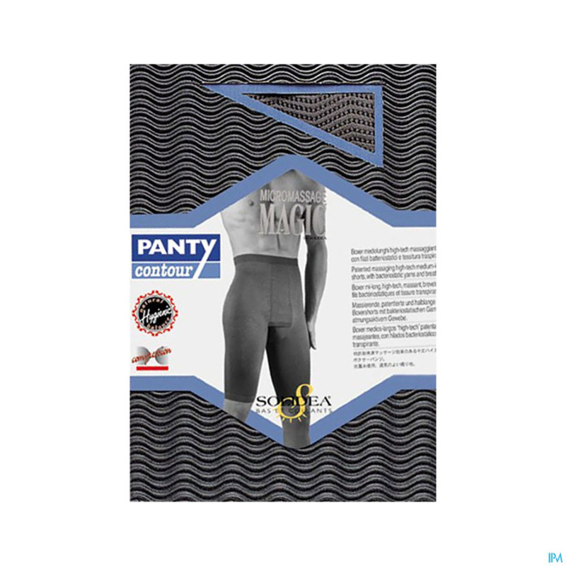 Solidea panty contour massage grigio metallic  xl